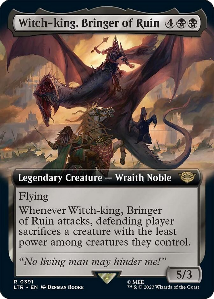 Witch-king, Bringer of Ruin (Extended Alternate Art) [The Lord of the Rings: Tales of Middle-Earth] | Mega City Incorporated