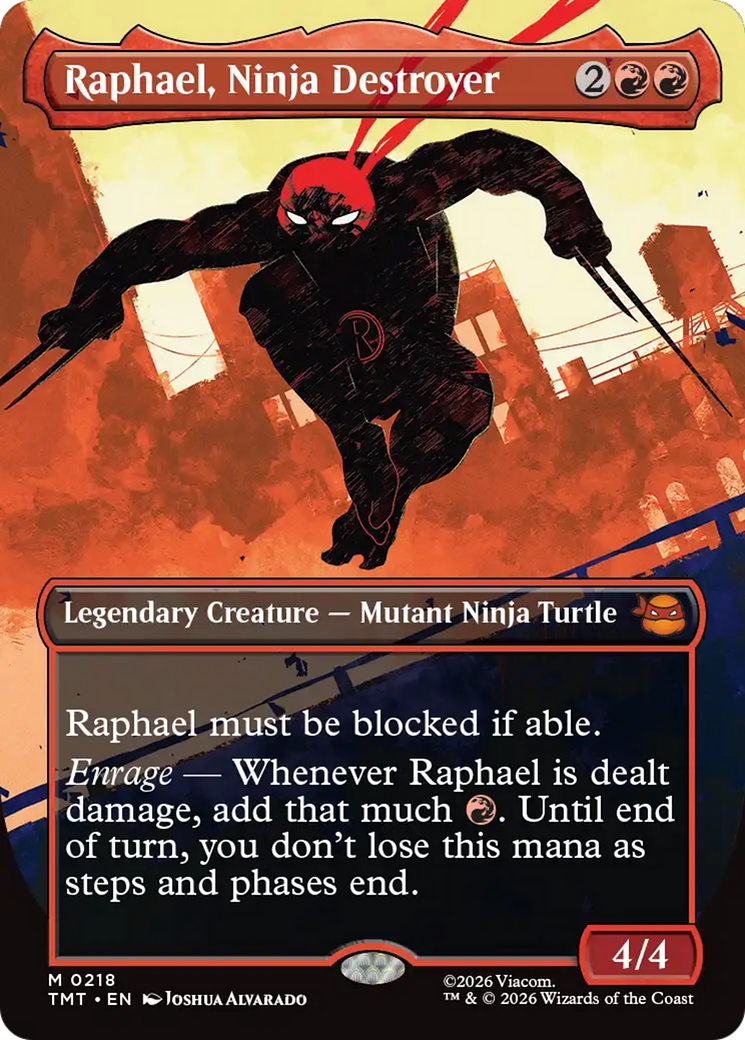 Raphael, Ninja Destroyer (Borderless) [Teenage Mutant Ninja Turtles] | Mega City Incorporated