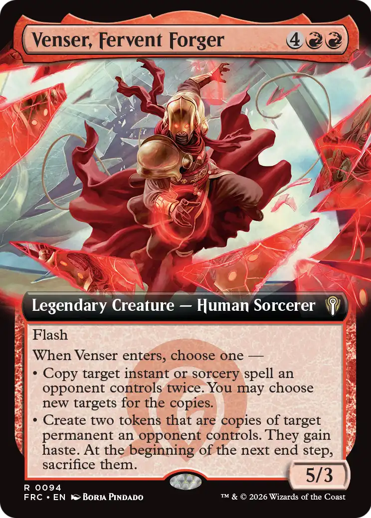 Venser, Fervent Forger (Extended Art) [Reality Fracture Commander] | Mega City Incorporated