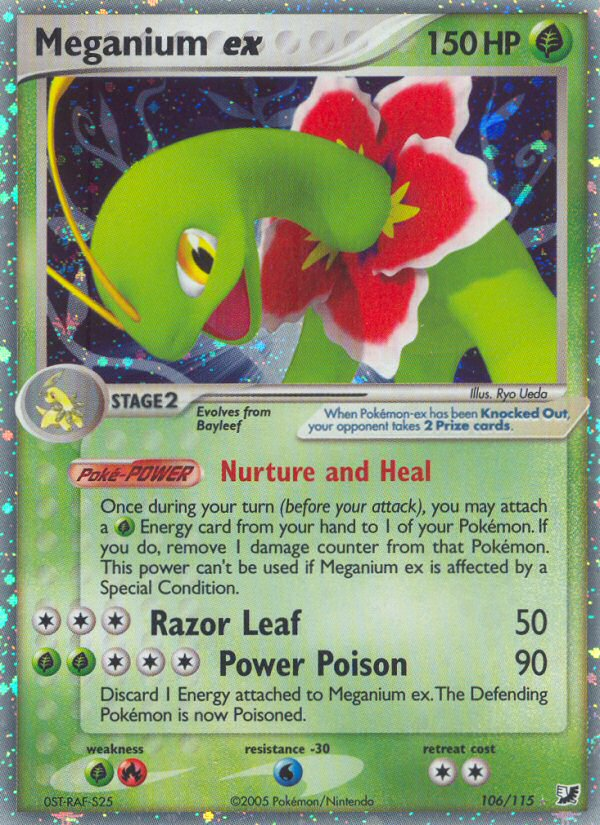 Meganium ex (106/115) [EX: Unseen Forces] | Mega City Incorporated