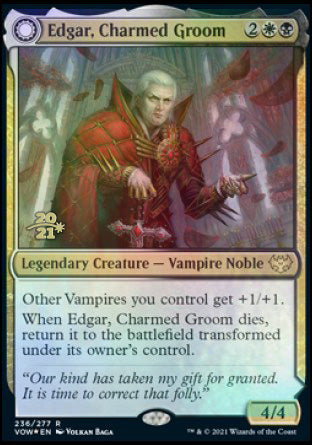 Edgar, Charmed Groom // Edgar Markov's Coffin [Innistrad: Crimson Vow Prerelease Promos] | Mega City Incorporated