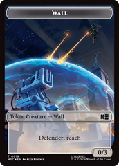 Wall (019) // Merfolk (024) Double-Sided Token (Surge Foil) [Marvel Super Heroes Commander Tokens] | Mega City Incorporated