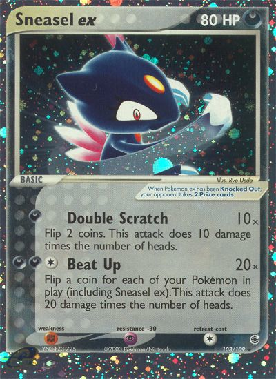 Sneasel ex (103/109) [EX: Ruby & Sapphire] | Mega City Incorporated