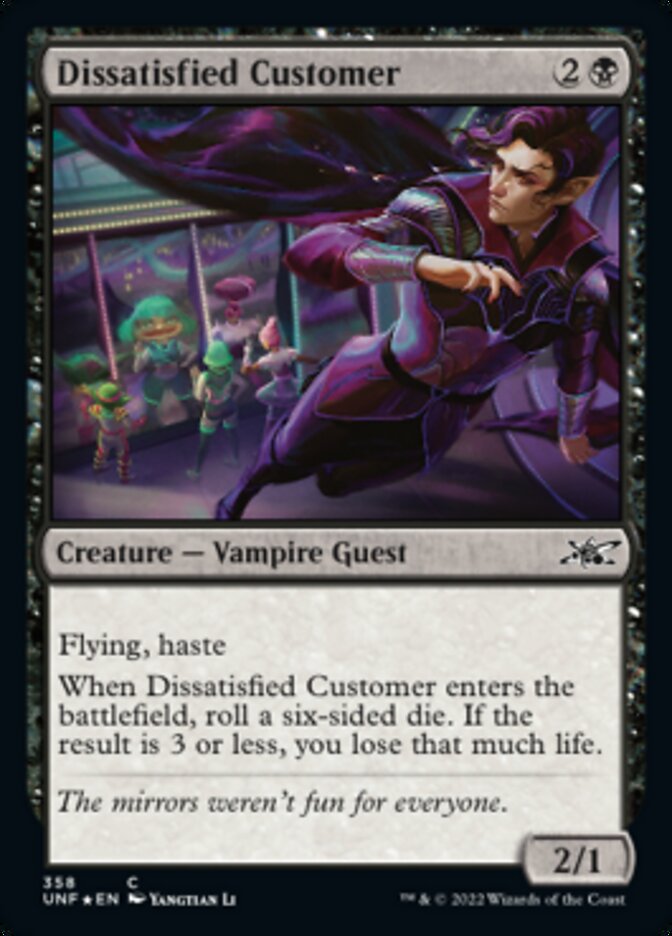 Dissatisfied Customer (Galaxy Foil) [Unfinity] | Mega City Incorporated