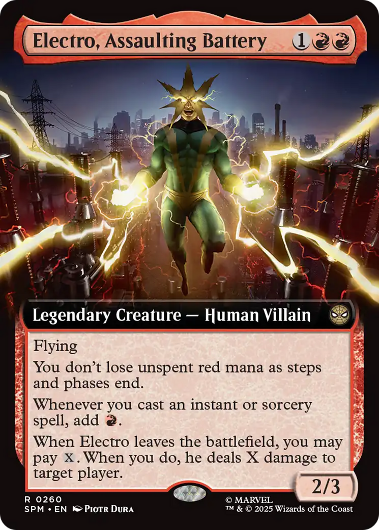 Electro, Assaulting Battery (Extended Art) [Marvel's Spider-Man] | Mega City Incorporated