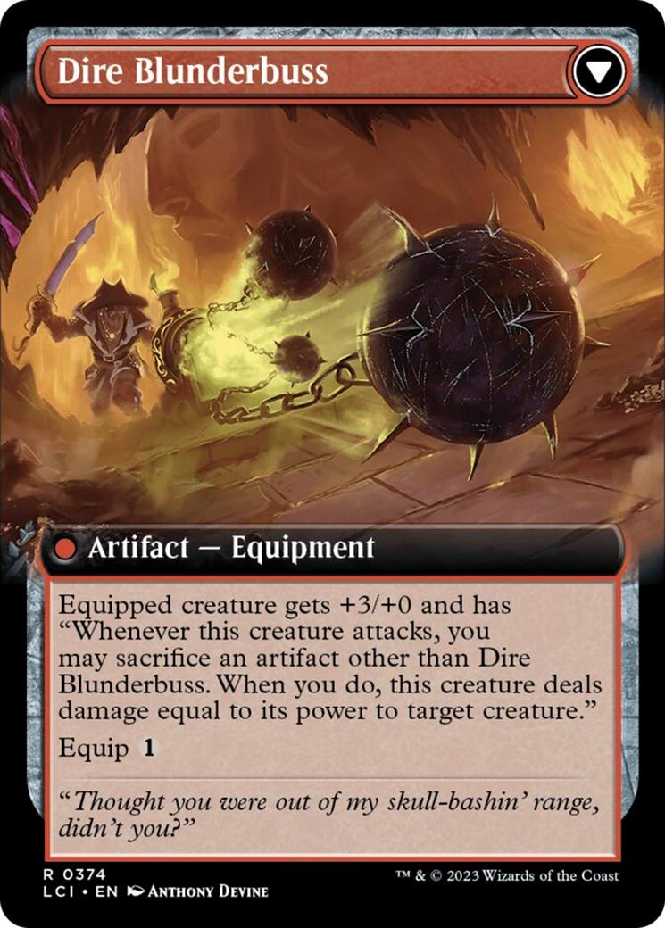 Dire Flail (Extended Art) [The Lost Caverns of Ixalan] | Mega City Incorporated