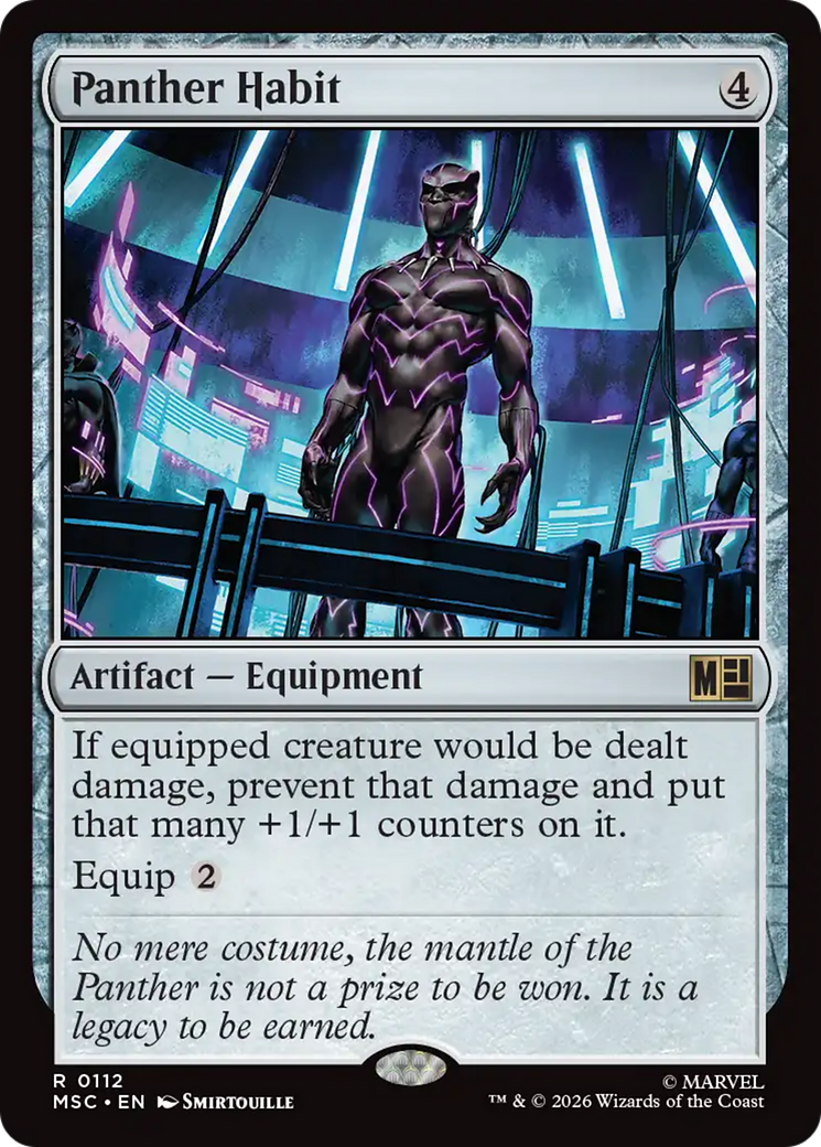 Panther Habit (Surge Foil) [Marvel Super Heroes Commander] | Mega City Incorporated