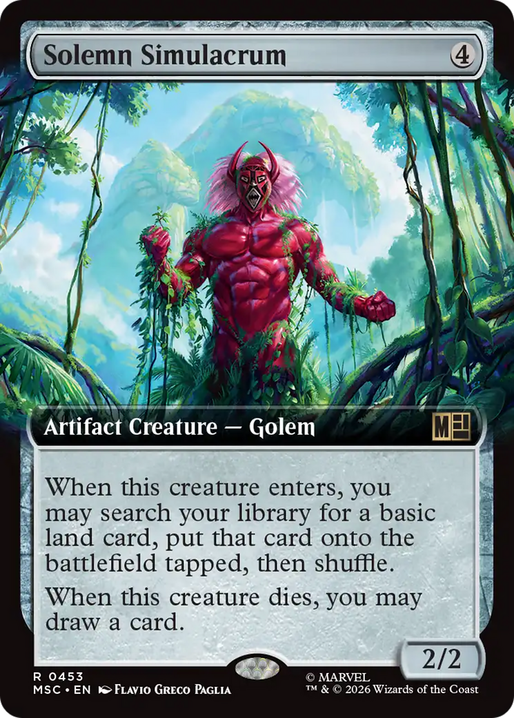 Solemn Simulacrum (Extended Art) [Marvel Super Heroes Commander] | Mega City Incorporated