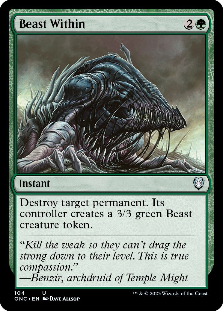 Beast Within [Phyrexia: All Will Be One Commander] | Mega City Incorporated