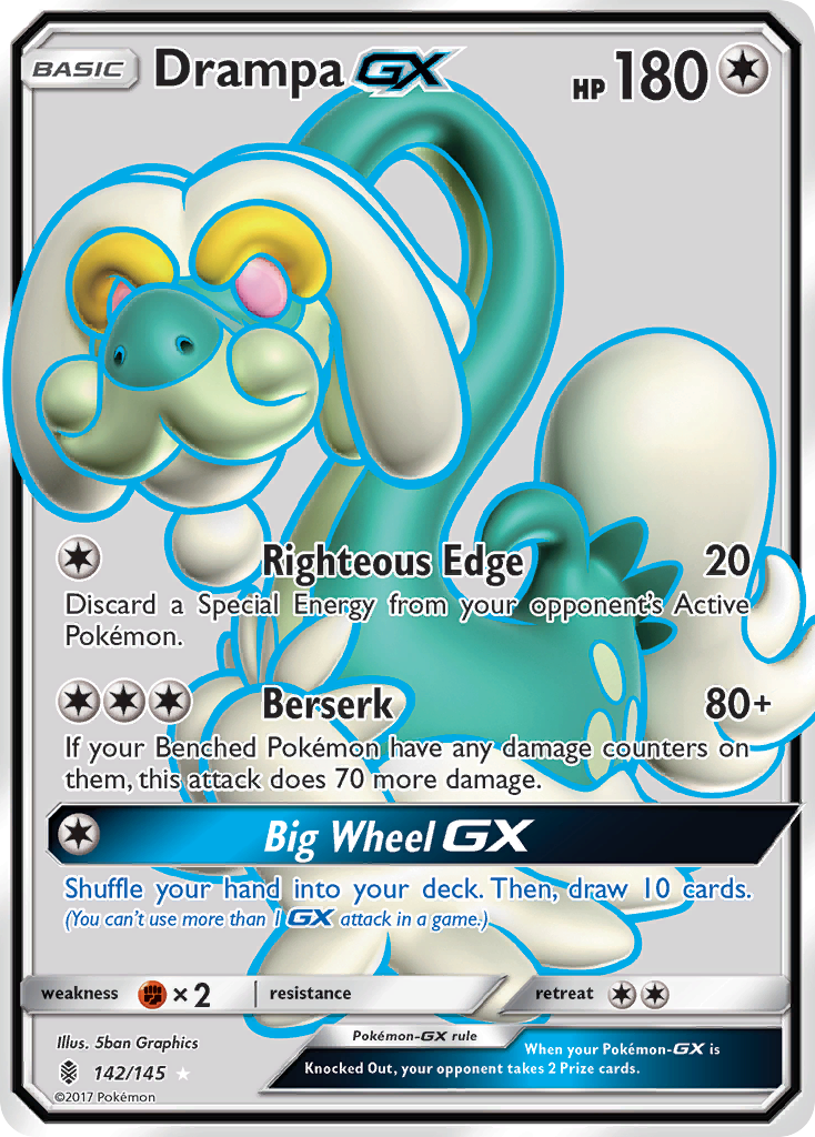 Drampa GX (142/145) [Sun & Moon: Guardians Rising] | Mega City Incorporated