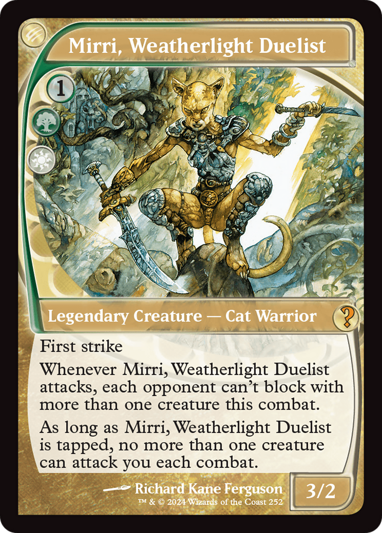 Mirri, Weatherlight Duelist (Future Sight) [Mystery Booster 2] | Mega City Incorporated