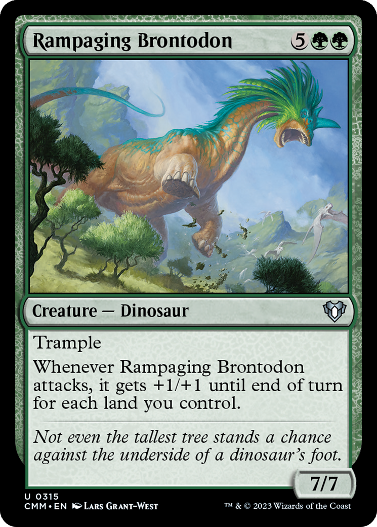 Rampaging Brontodon [Commander Masters] | Mega City Incorporated