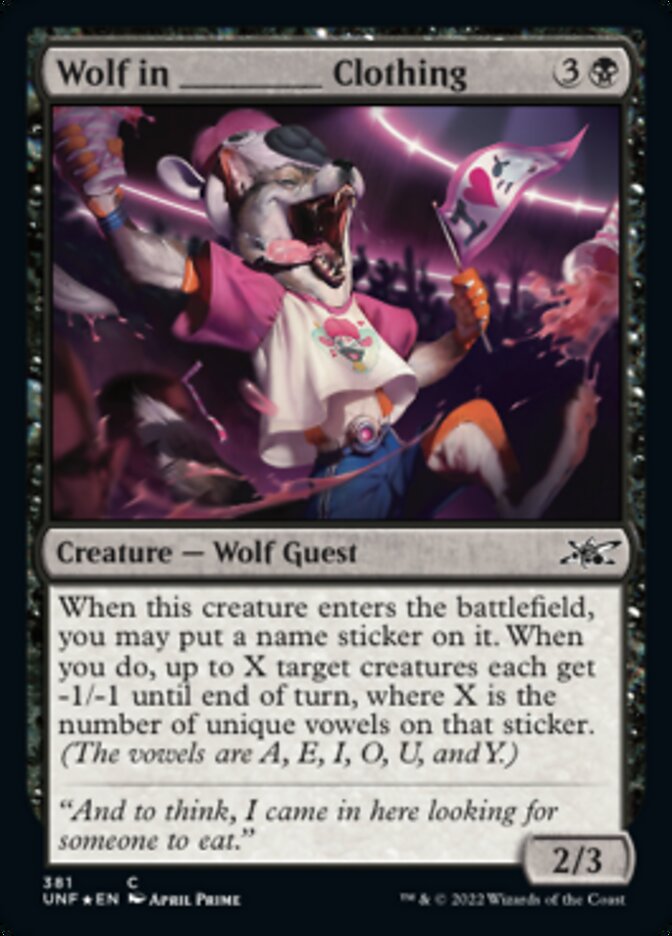 Wolf in _____ Clothing (Galaxy Foil) [Unfinity] | Mega City Incorporated