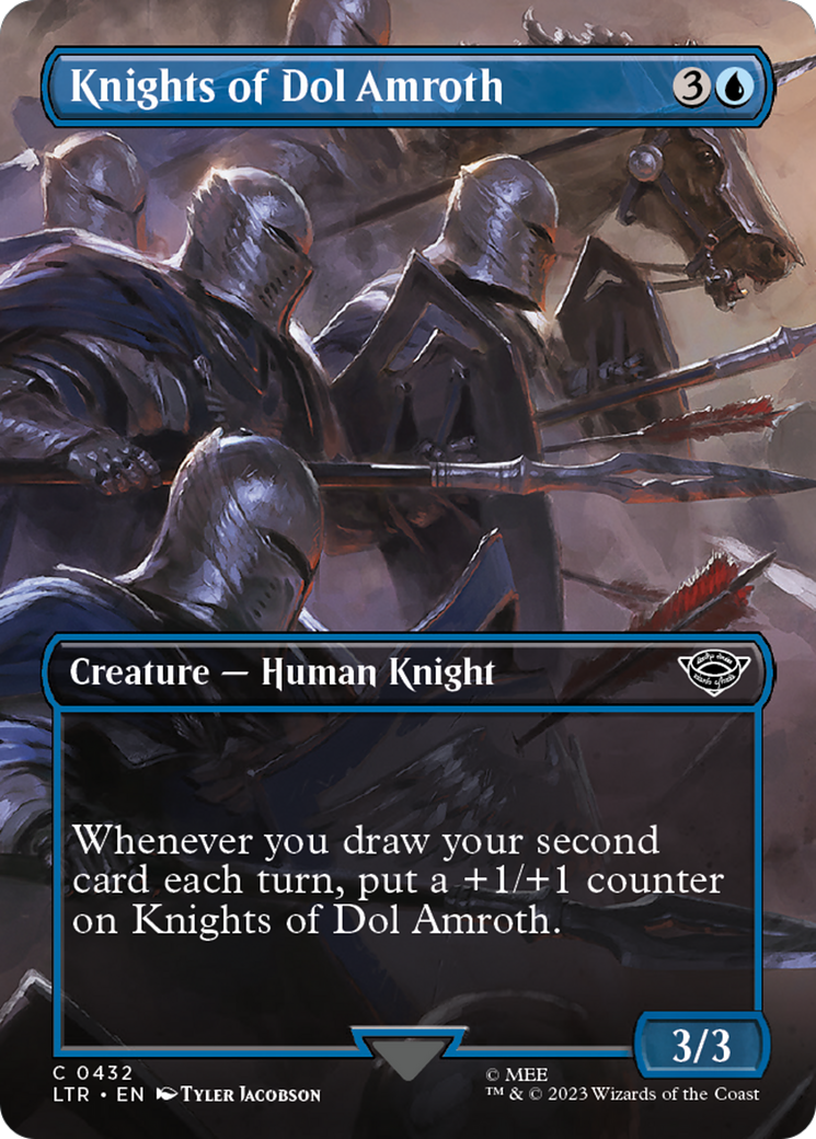 Knights of Dol Amroth (Borderless Alternate Art) [The Lord of the Rings: Tales of Middle-Earth] | Mega City Incorporated