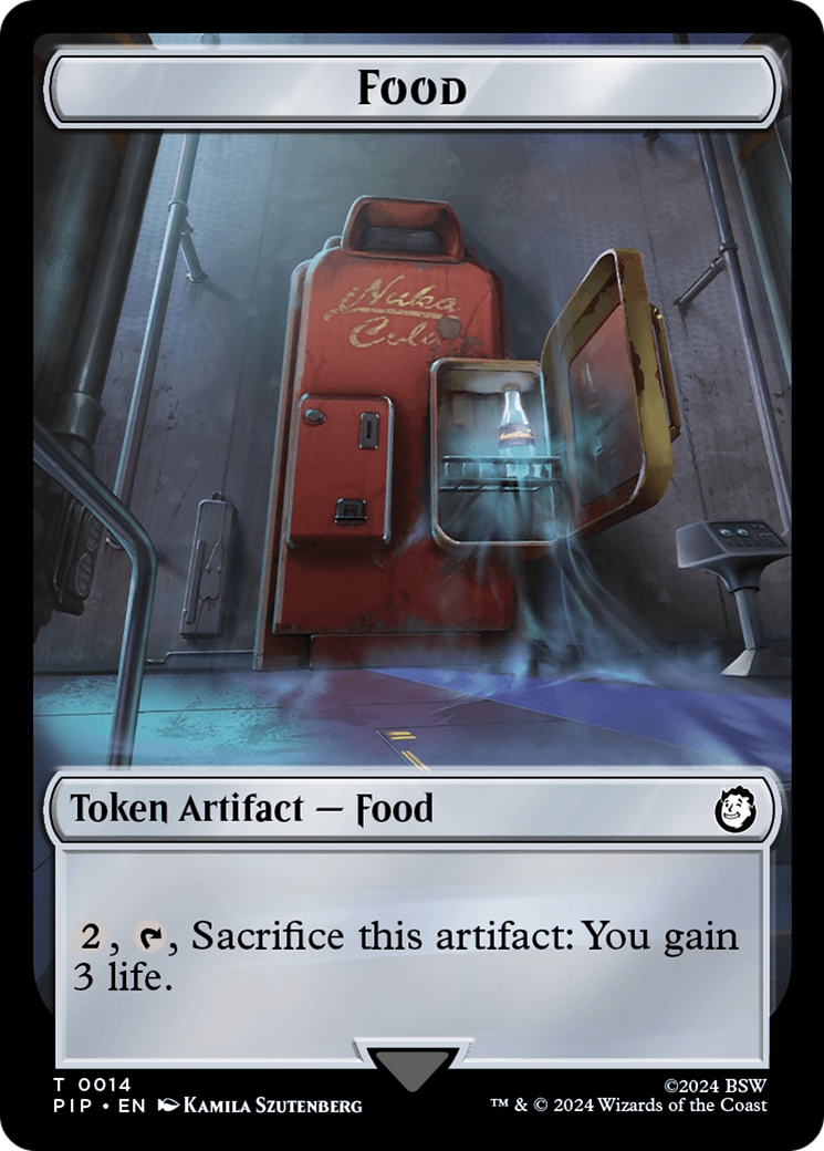 Food (0014) // Alien Double-Sided Token [Fallout Tokens] | Mega City Incorporated