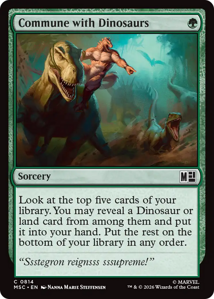 Commune with Dinosaurs [Marvel Super Heroes Commander] | Mega City Incorporated