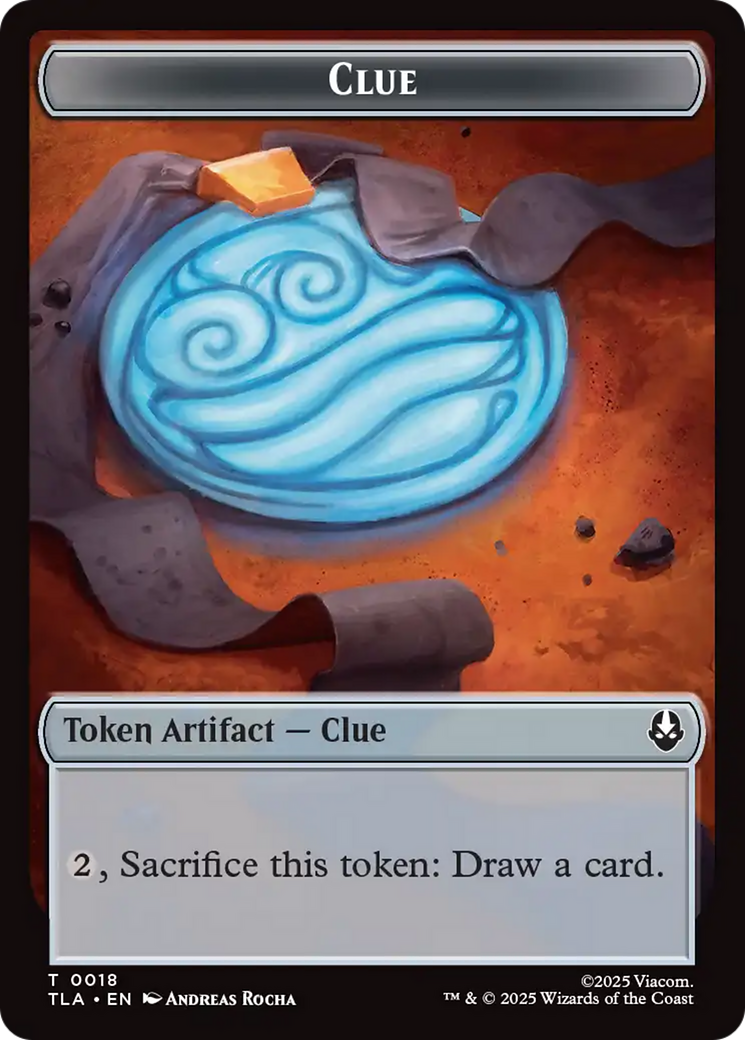 Ally (0005) // Clue (0018) Double-Sided Token [Avatar: The Last Airbender Tokens] | Mega City Incorporated