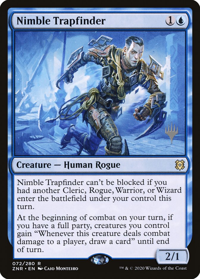 Nimble Trapfinder (Promo Pack) [Zendikar Rising Promos] | Mega City Incorporated