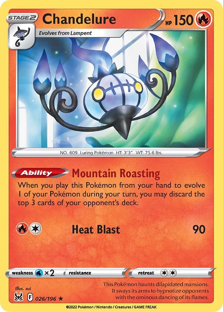 Chandelure (026/196) [Sword & Shield: Lost Origin] | Mega City Incorporated