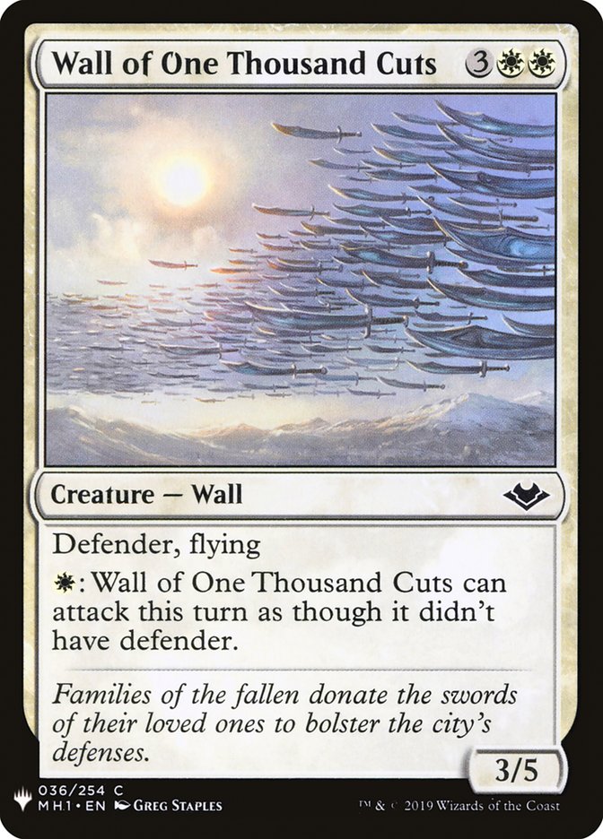 Wall of One Thousand Cuts [Mystery Booster] | Mega City Incorporated