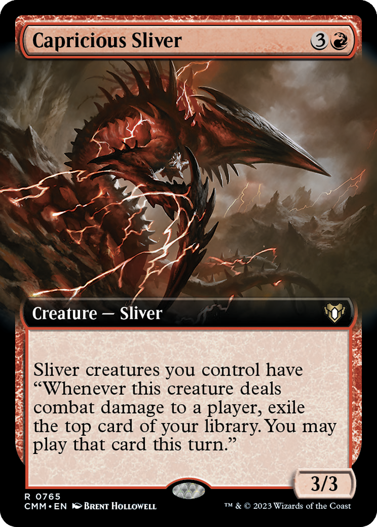 Capricious Sliver (Extended Art) [Commander Masters] | Mega City Incorporated