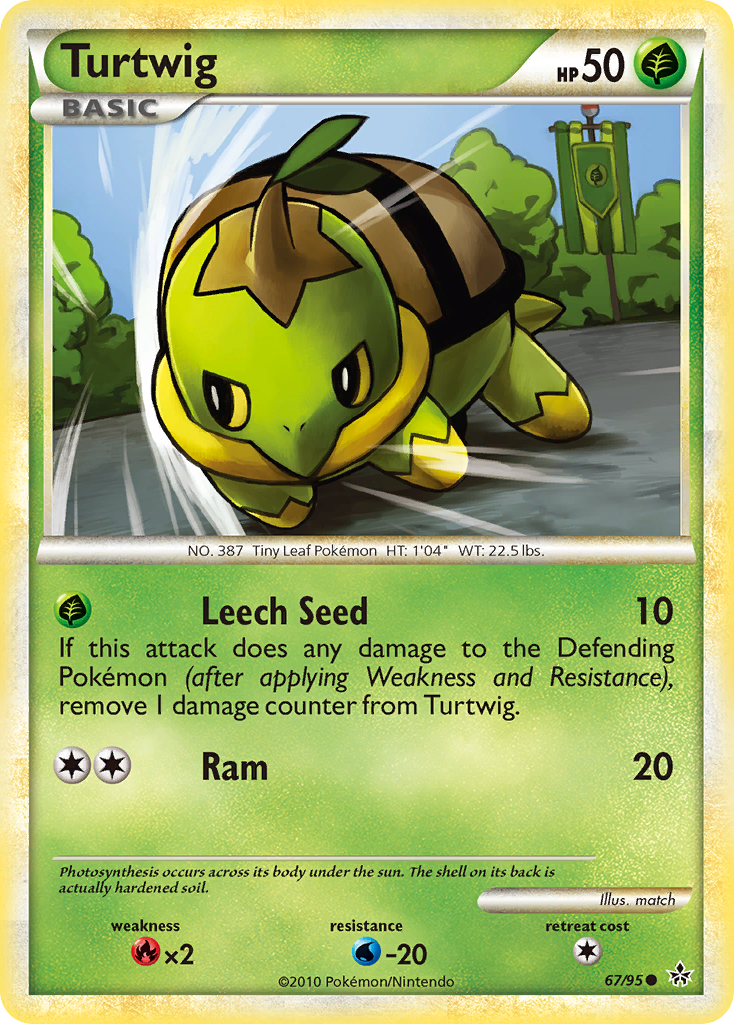 Turtwig (67/95) [HeartGold & SoulSilver: Unleashed] | Mega City Incorporated