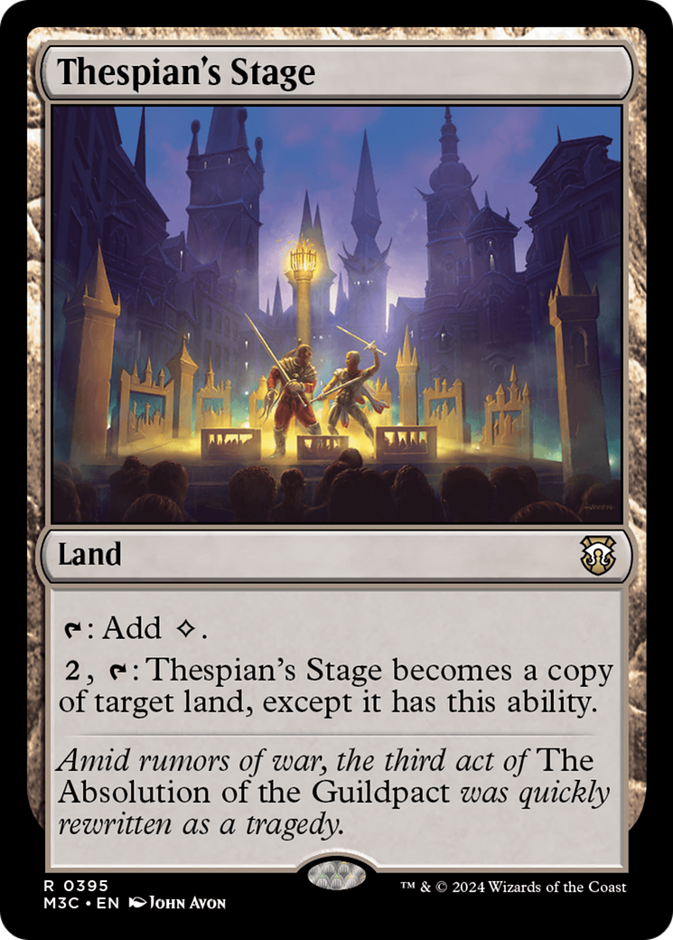 Thespian's Stage (Ripple Foil) [Modern Horizons 3 Commander] | Mega City Incorporated