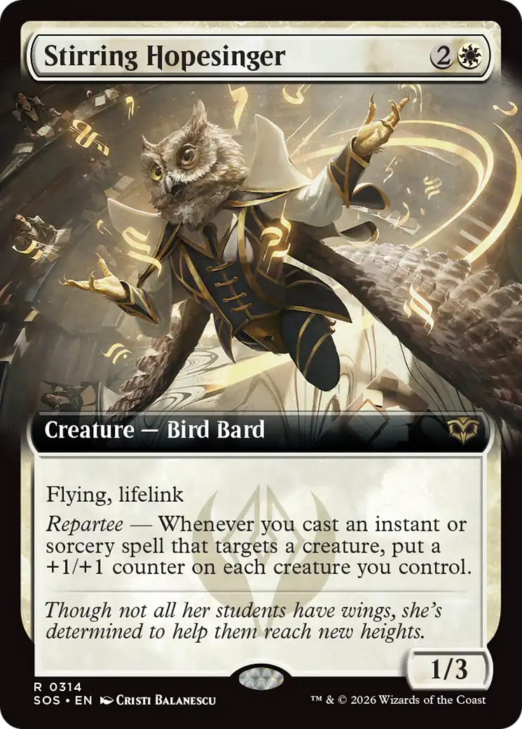 Stirring Hopesinger (Extended Art) [Secrets of Strixhaven] | Mega City Incorporated