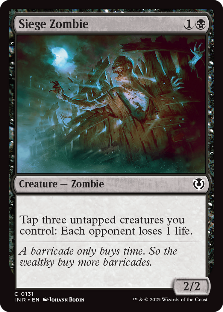 Siege Zombie [Innistrad Remastered] | Mega City Incorporated