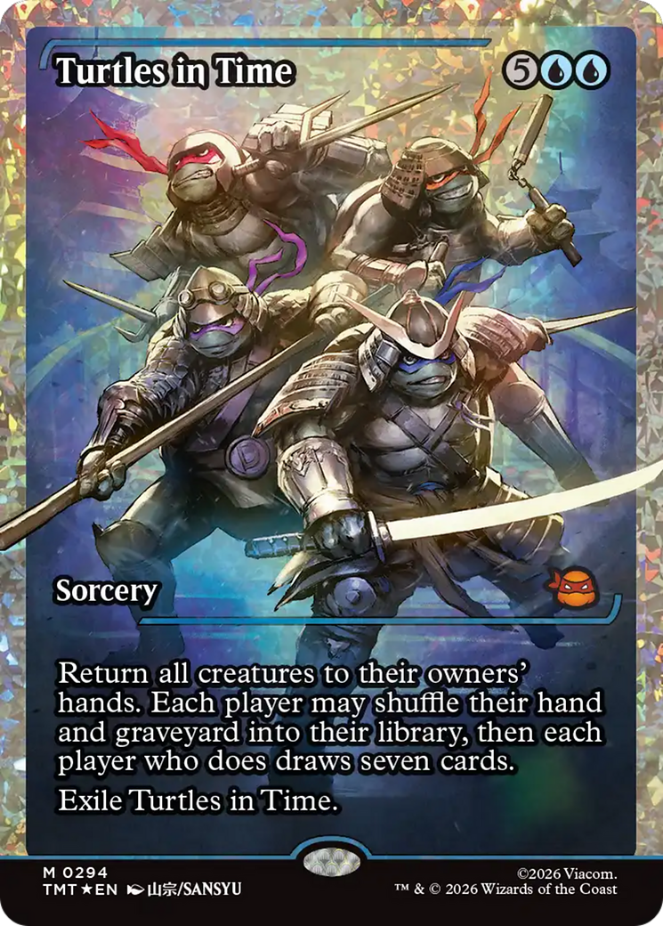 Turtles in Time (Showcase) (Fracture Foil) [Teenage Mutant Ninja Turtles] | Mega City Incorporated