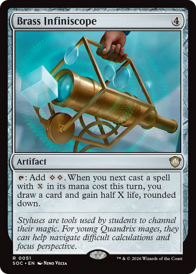 Brass Infiniscope [Secrets of Strixhaven Commander] | Mega City Incorporated