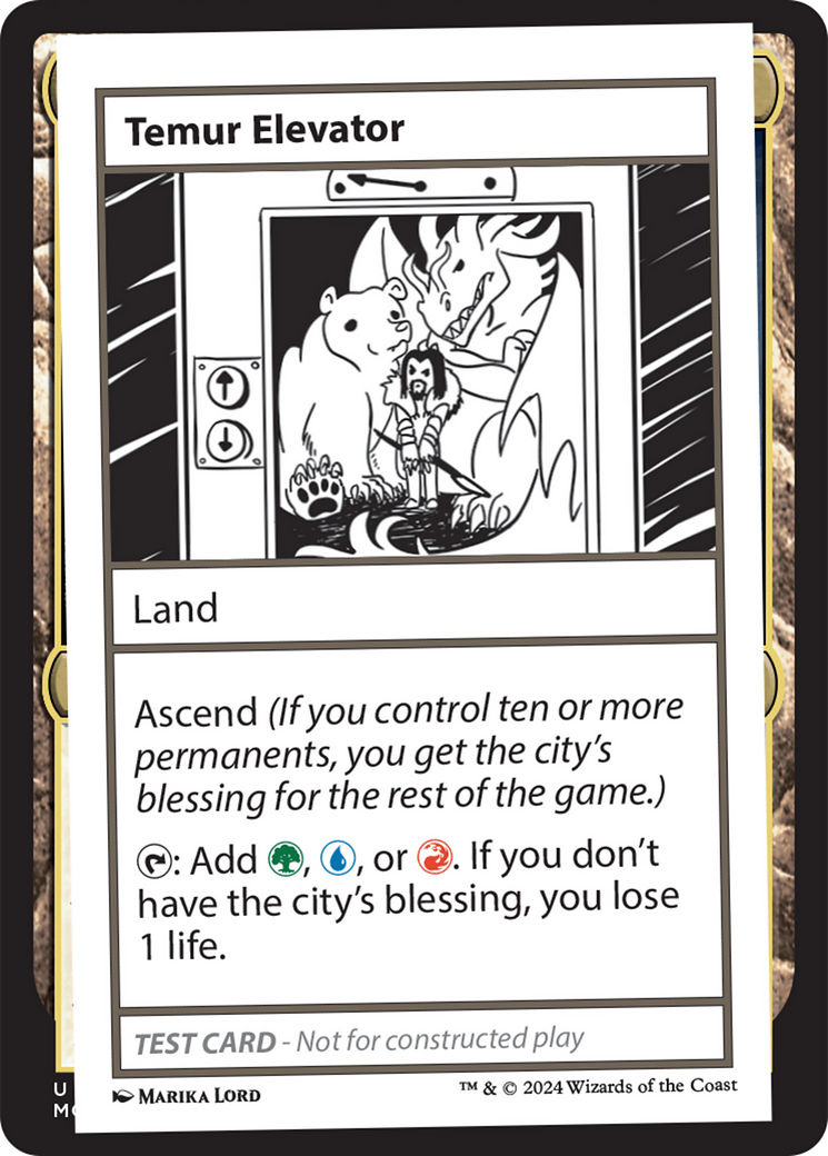 Temur Elevator [Mystery Booster 2 Playtest Cards] | Mega City Incorporated