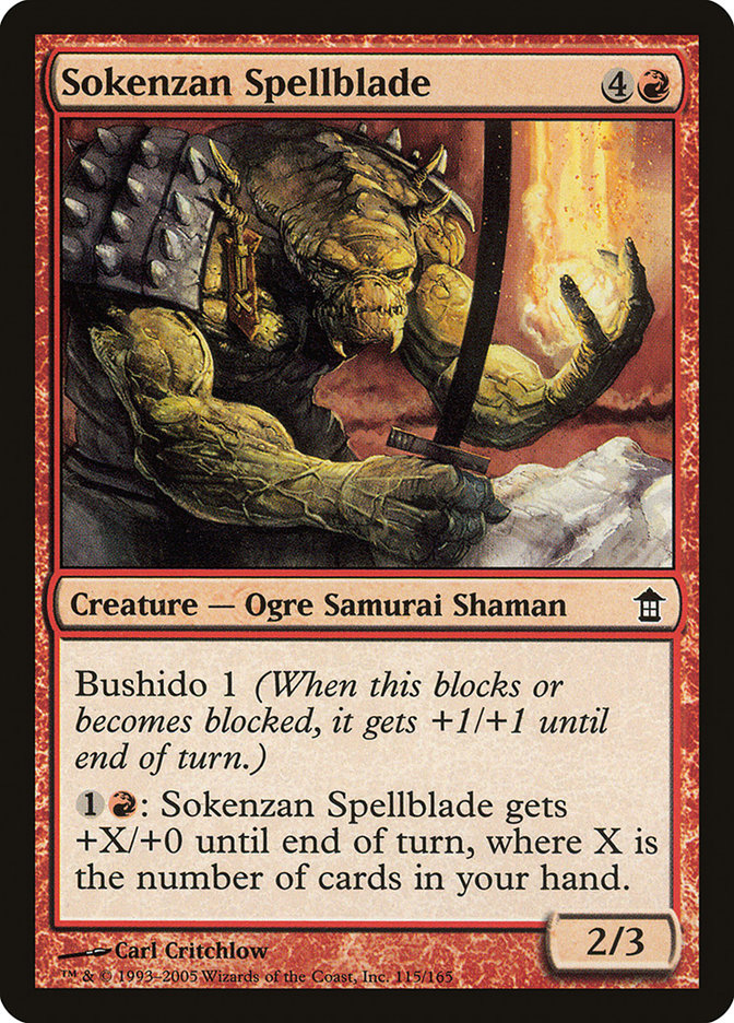 Sokenzan Spellblade [Saviors of Kamigawa] | Mega City Incorporated