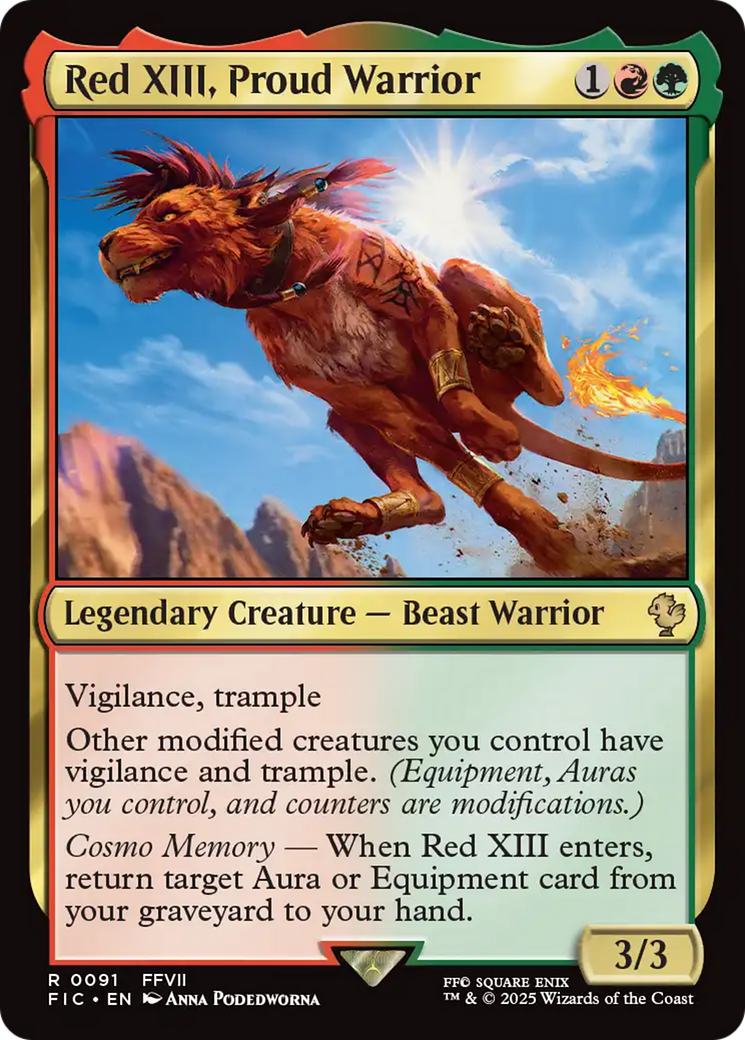 Red XIII, Proud Warrior [FINAL FANTASY Commander] | Mega City Incorporated