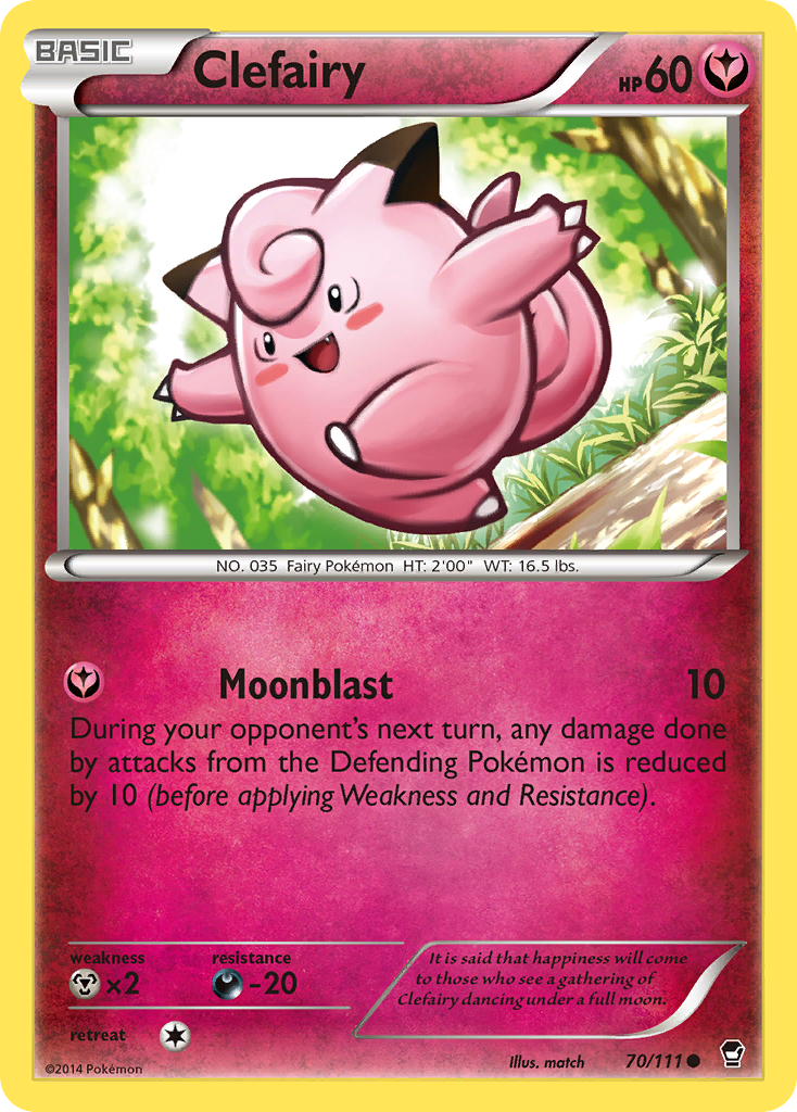 Clefairy (70/111) [XY: Furious Fists] | Mega City Incorporated