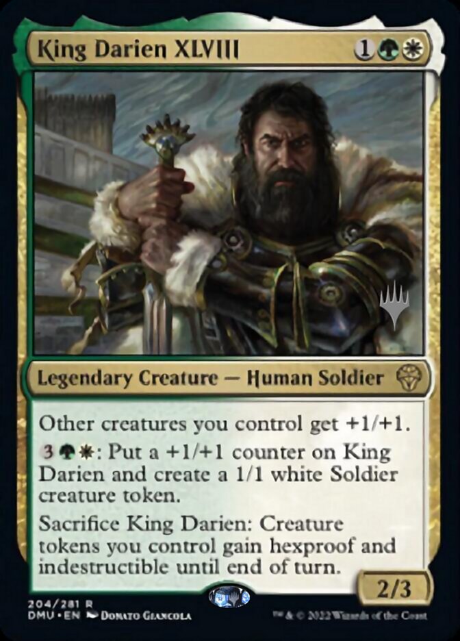 King Darien XLVIII (Promo Pack) [Dominaria United Promos] | Mega City Incorporated