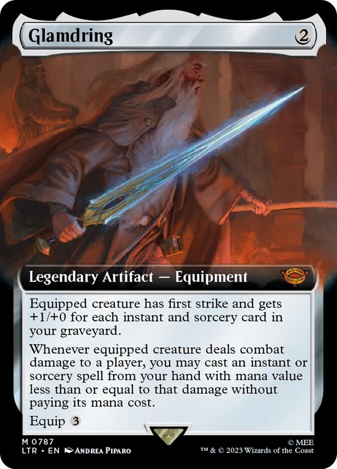 Glamdring (Extended Art) (Surge Foil) [The Lord of the Rings: Tales of Middle-Earth] | Mega City Incorporated