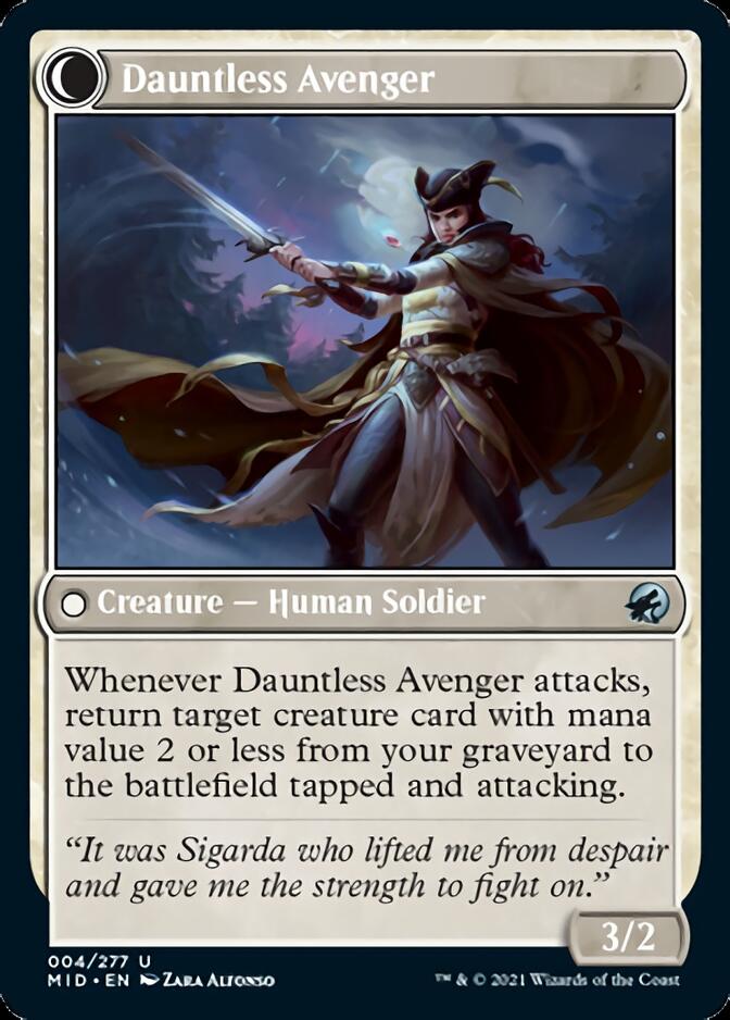 Bereaved Survivor // Dauntless Avenger [Innistrad: Midnight Hunt] | Mega City Incorporated