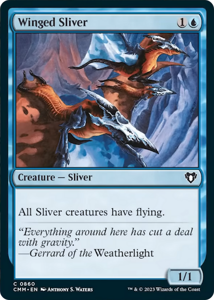 Winged Sliver [Commander Masters] | Mega City Incorporated