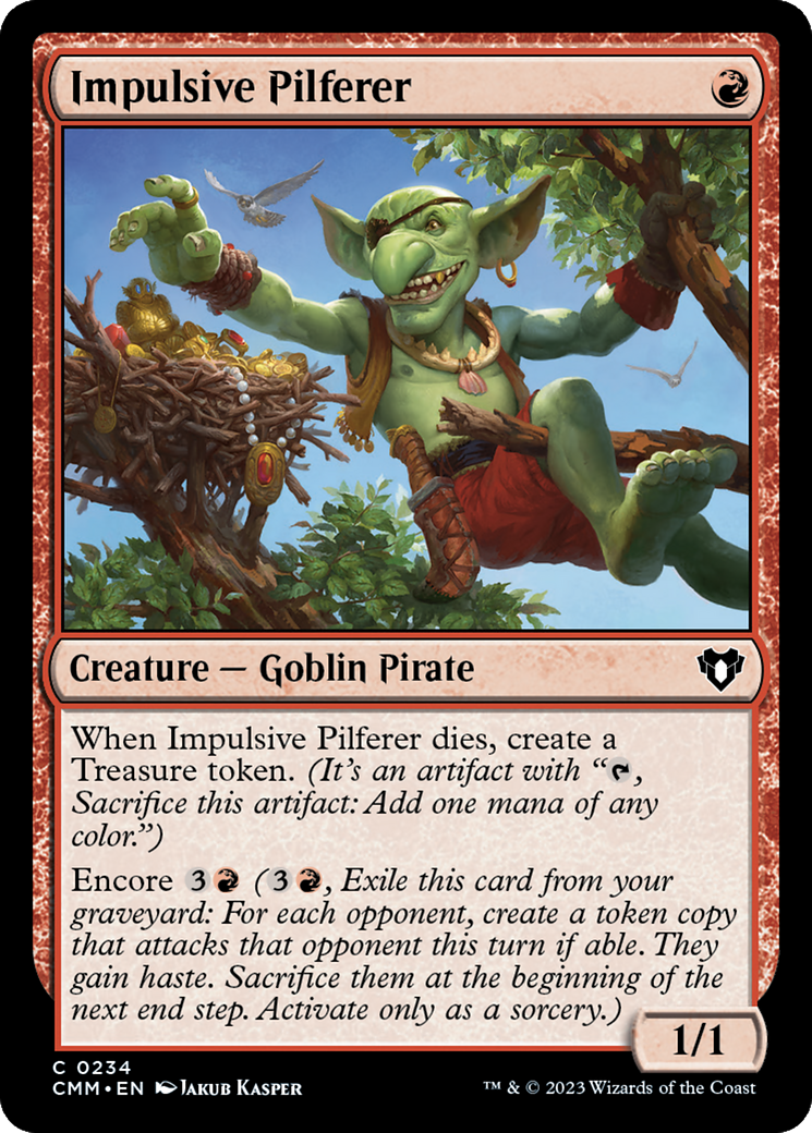 Impulsive Pilferer [Commander Masters] | Mega City Incorporated