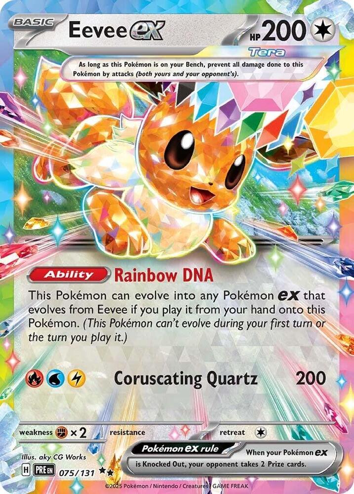 Eevee ex (075/131) [Scarlet & Violet: Prismatic Evolutions] | Mega City Incorporated