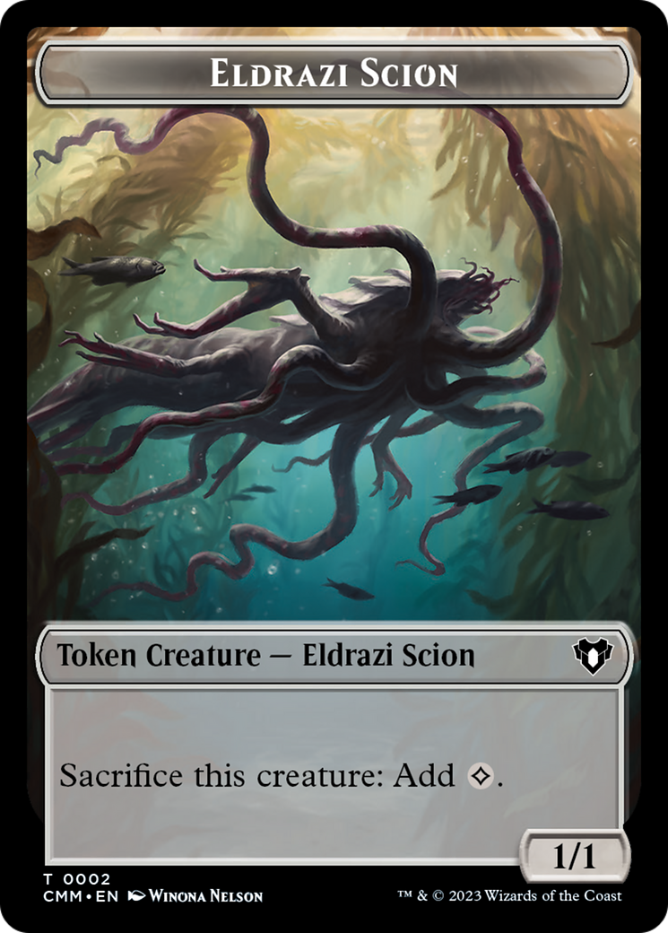 Spirit // Eldrazi Scion Double-Sided Token [Commander Masters Tokens] | Mega City Incorporated