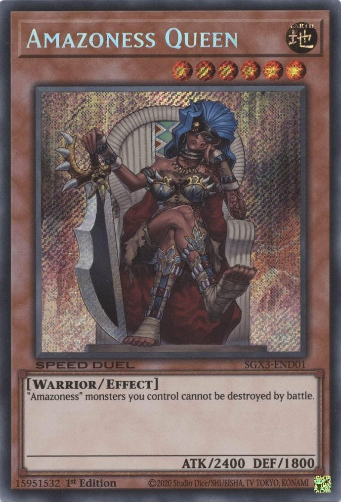 Amazoness Queen [SGX3-END01] Secret Rare | Mega City Incorporated