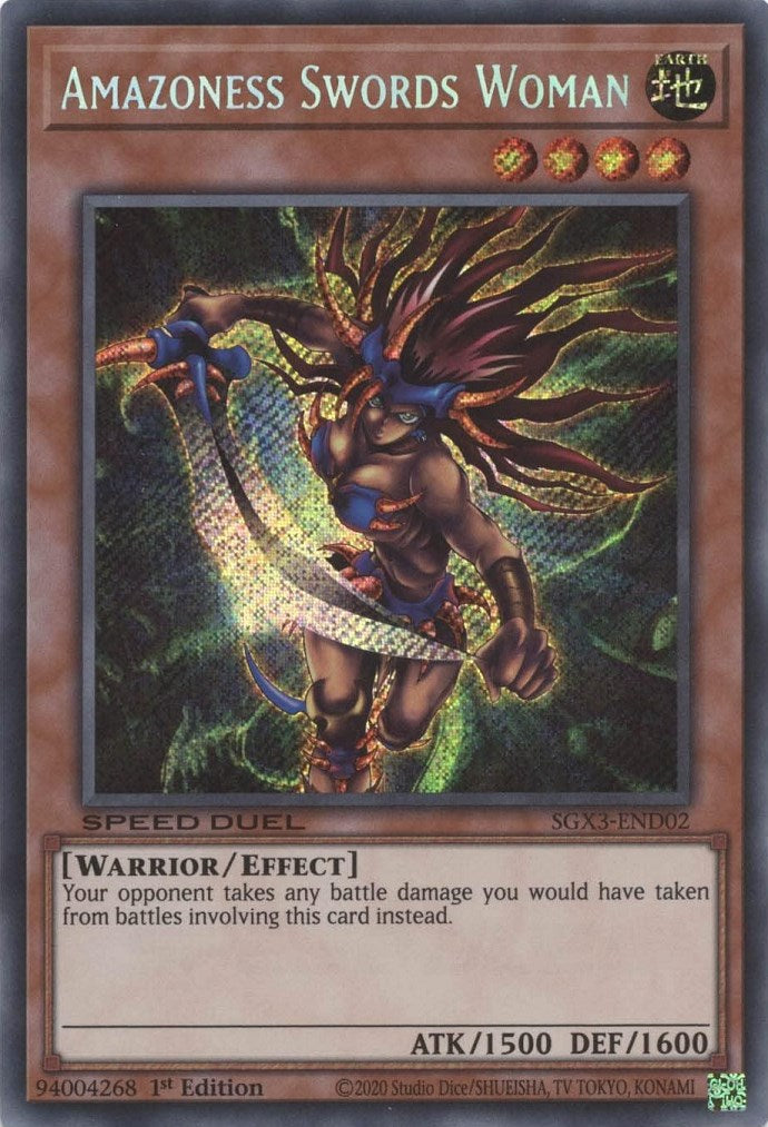 Amazoness Swords Woman [SGX3-END02] Secret Rare | Mega City Incorporated