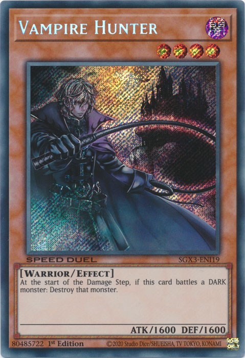 Vampire Hunter [SGX3-ENI19] Secret Rare | Mega City Incorporated