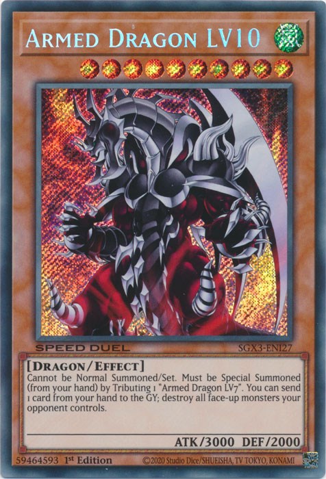 Armed Dragon LV10 [SGX3-ENI27] Secret Rare | Mega City Incorporated