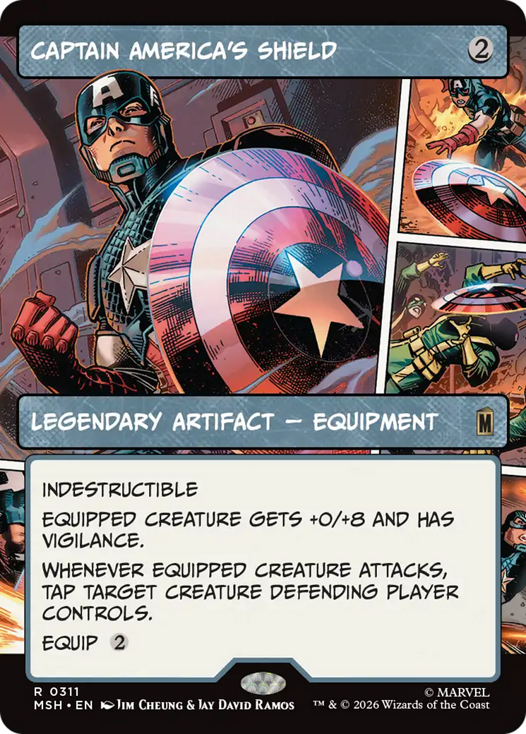 Captain America's Shield (Borderless) (0311) [Marvel Super Heroes] | Mega City Incorporated