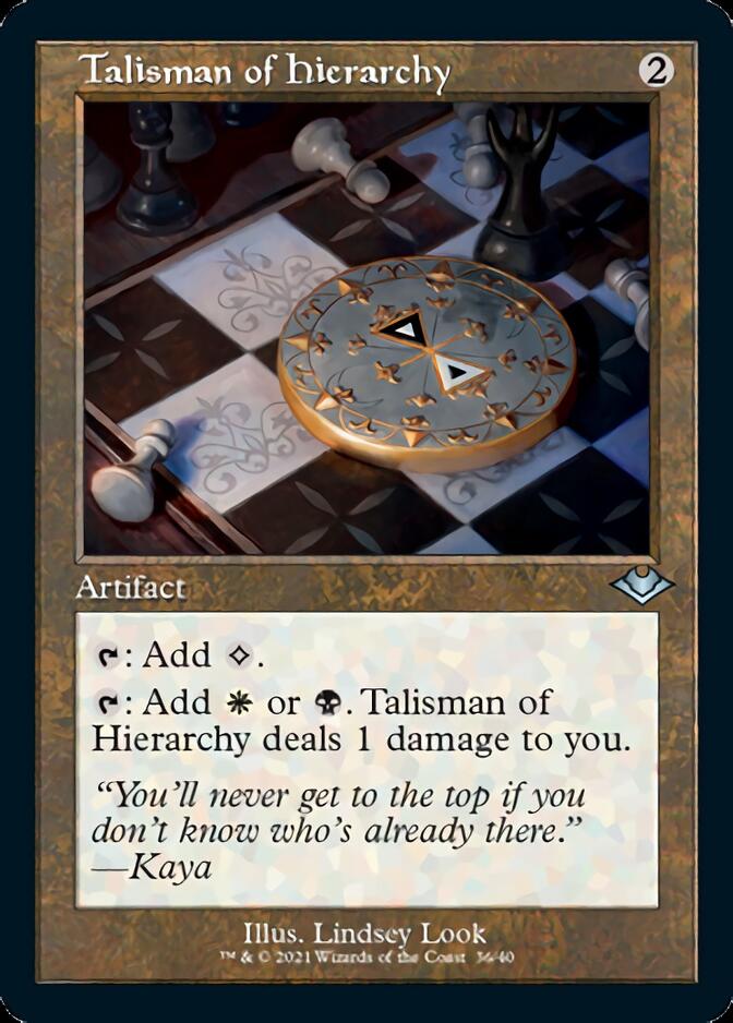 Talisman of Hierarchy (Retro) [Modern Horizons] | Mega City Incorporated