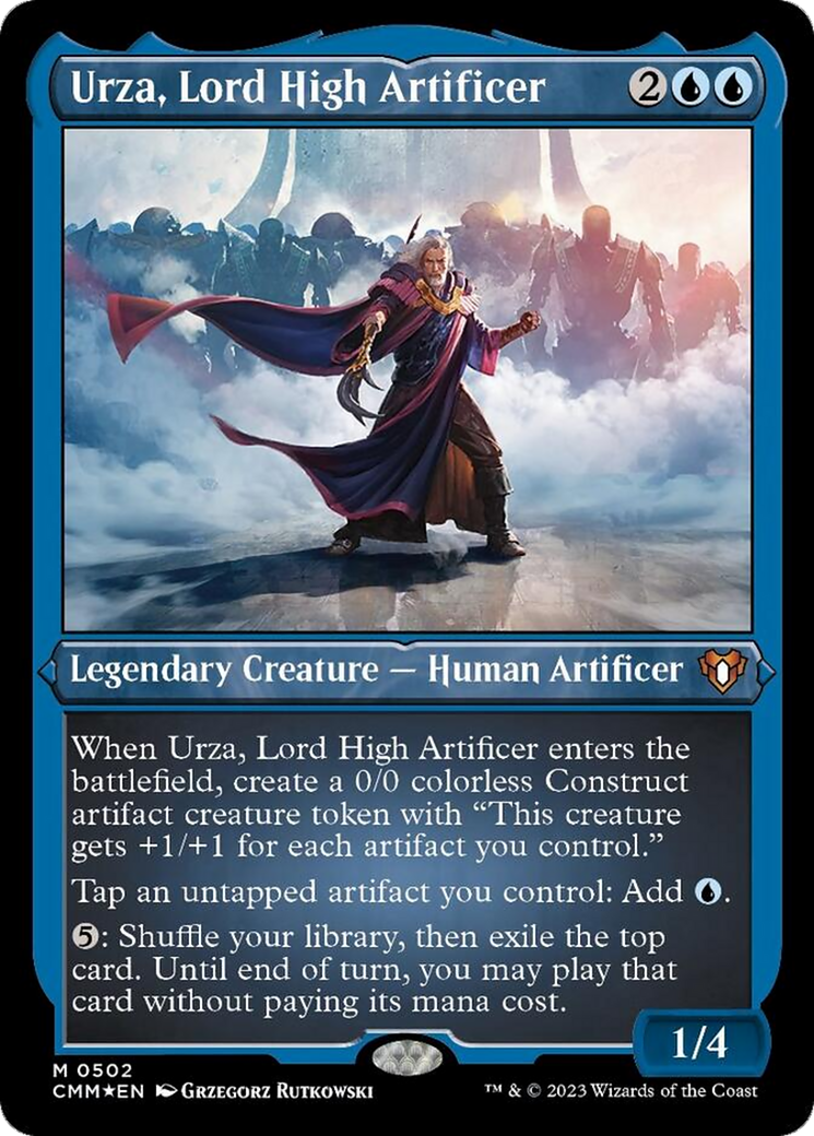 Urza, Lord High Artificer (Foil Etched) [Commander Masters] | Mega City Incorporated