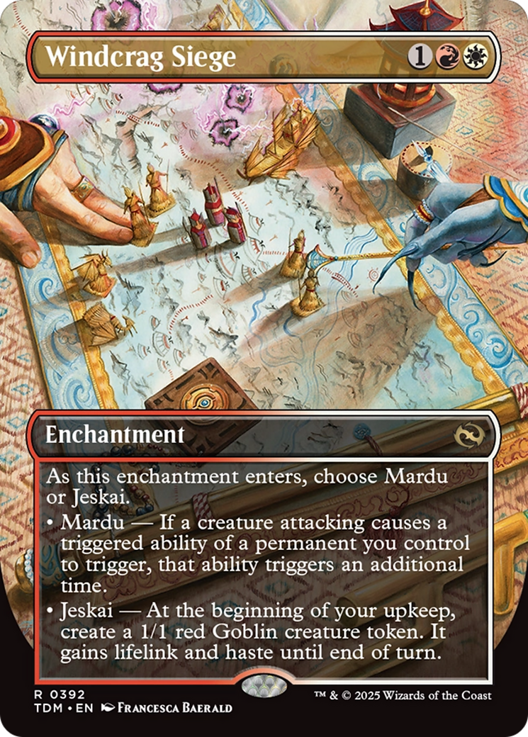 Windcrag Siege (Borderless) [Tarkir: Dragonstorm] | Mega City Incorporated